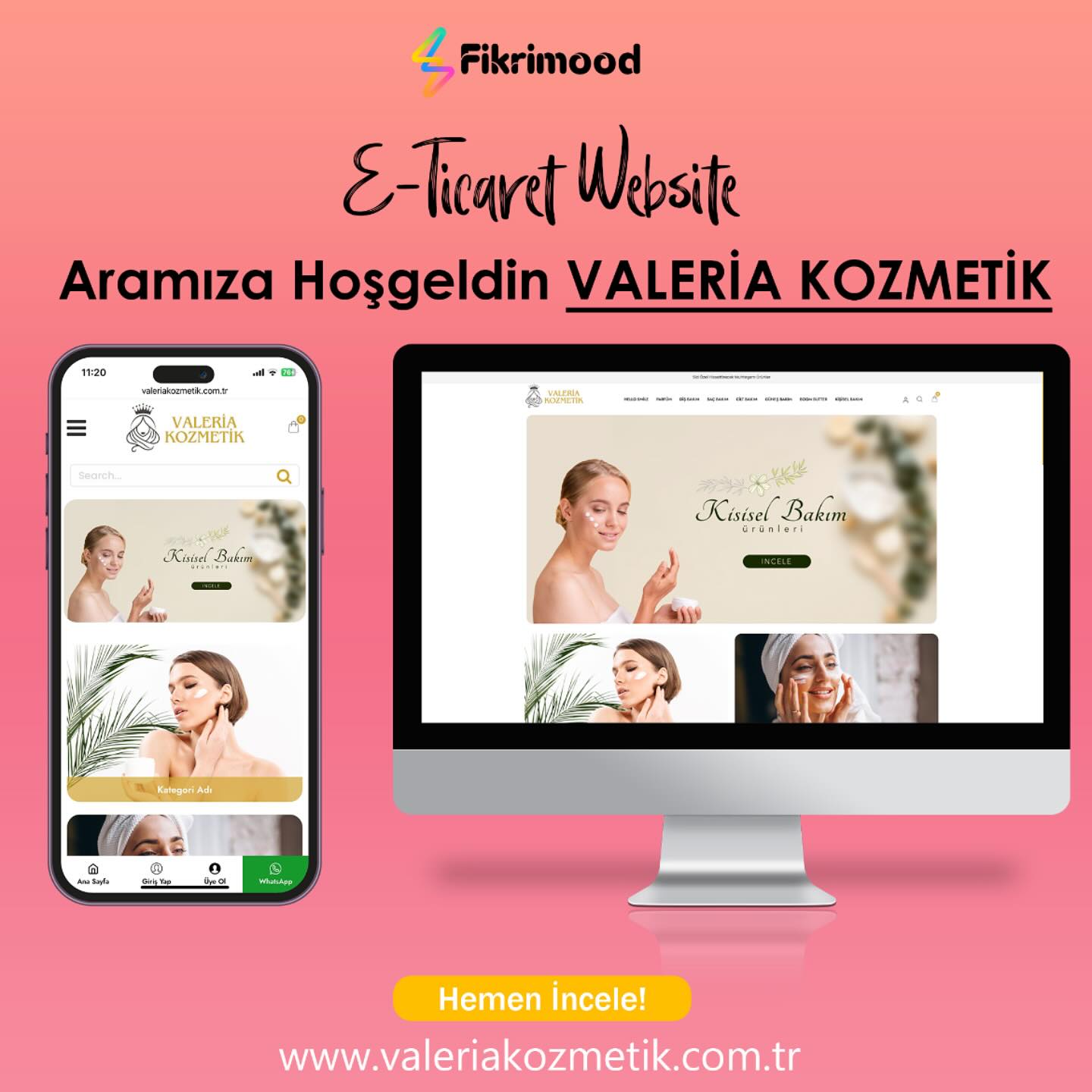 Valeria Kozmetik referans projesi
